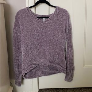 soft lavender colored sweater
